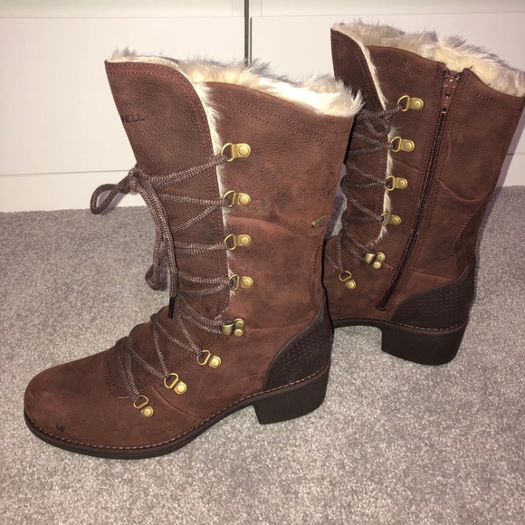 Merrell Chateau Tall Lace Polar Waterproof Boot - Picture 10 of 16